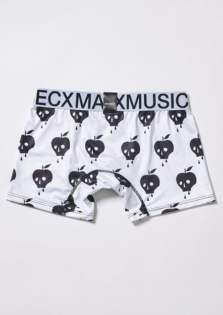 MAXSIX BOXER PANTS APPLE SKULL | WHITE