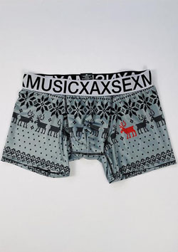 MAXSIX BOXER PANTS REINDEER | GREY