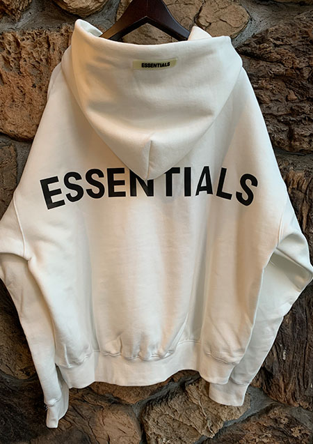 FOG ESSENTIALS REFLECTOR LOGO HOODIE | WHITE