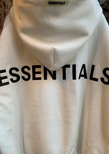 FOG ESSENTIALS REFLECTOR LOGO HOODIE | WHITE