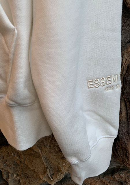 FOG ESSENTIALS REFLECTOR LOGO HOODIE | WHITE