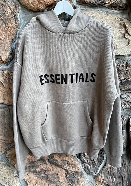 FOG ESSENTIALS FRONT LOGO HOODIE KNIT | TOPUE