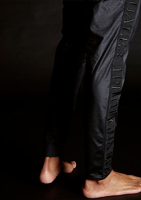 113RONE RIBBON TAPE JOGGER SHADOW LOGO TROUSERS