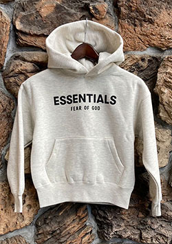 FOG ESSENTIALS KIDS 21SS KIDS FRONT LOGO HOODIE | LT/OATMEAL | KIDS