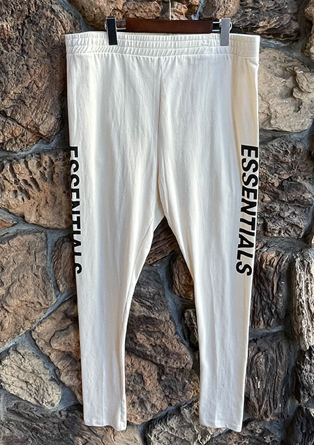 FOG ESSENTIALS LOGO LEGGINGS - CREAM