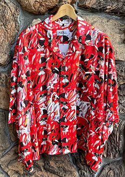 KIDILL WIDE ALOHA SHIRTS - CHAOS RED