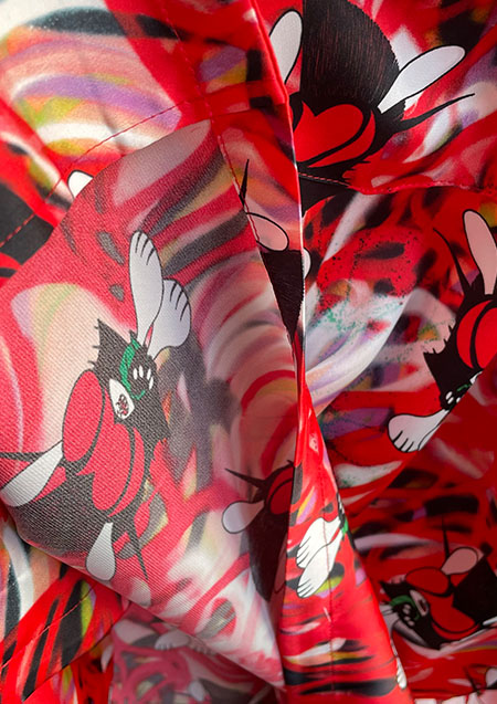 KIDILL WIDE ALOHA SHIRTS - CHAOS RED