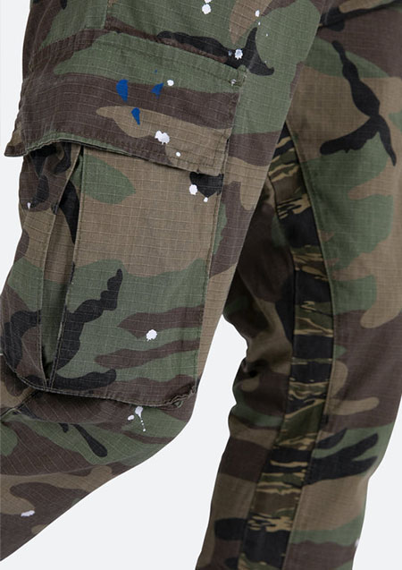 mnml SPLATTER CARGO PANTS | CAMO