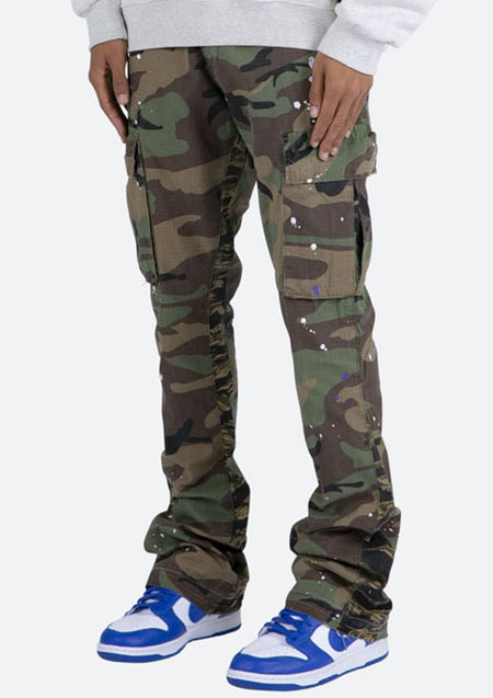 mnml SPLATTER CARGO PANTS | CAMO