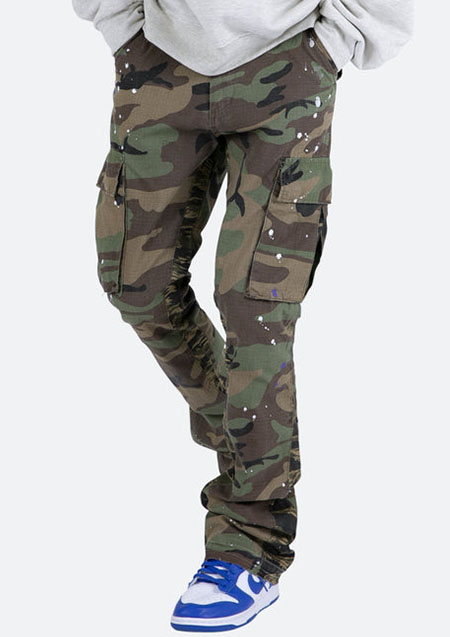 mnml SPLATTER CARGO PANTS | CAMO