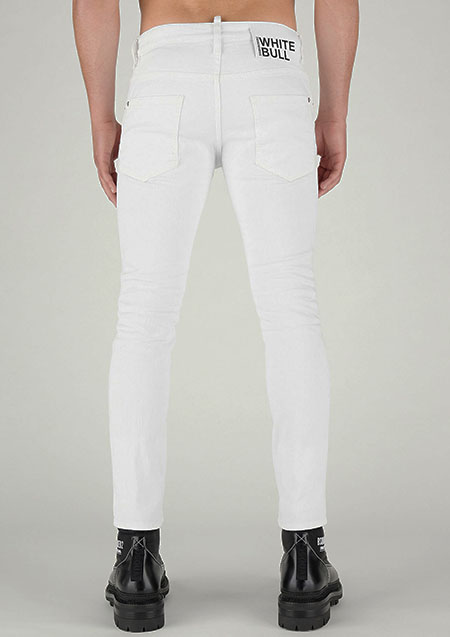 DSQUARED2 White Bull Skater Denim Jeans | 100WHITE