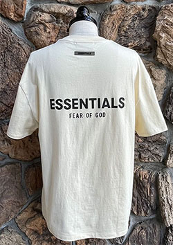 FOG ESSENTIALS BACK LOGO SS TEE | CREAM