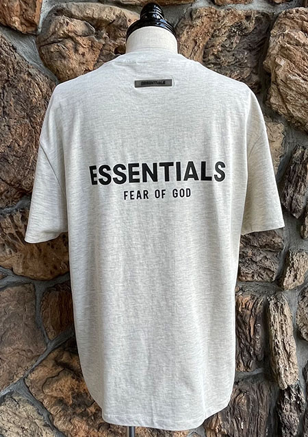 FOG ESSENTIALS BACK LOGO SS TEE | LT/OATMEAL