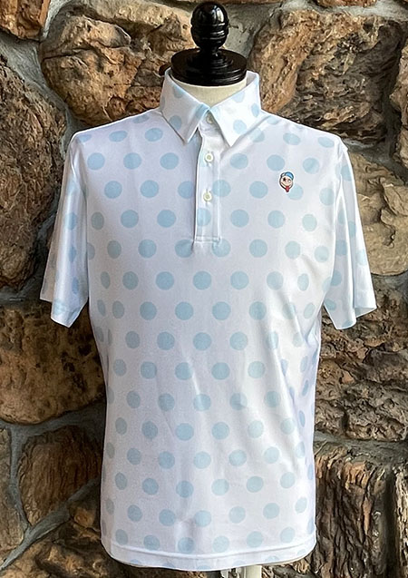 MXG DOTS POLO SHIRT | WHITE