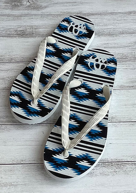 AKM ORIGINAL ETHNIC BORDER BEACH SANDAL TSUKUMO