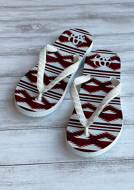 AKM ORIGINAL ETHNIC BORDER BEACH SANDAL TSUKUMO