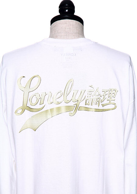 LONELY論理 LONELY BLING2 L/S TEE | WHITE