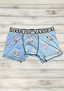 MAXSIX FLYING PIG BOXER PANTS | SKY BLUE