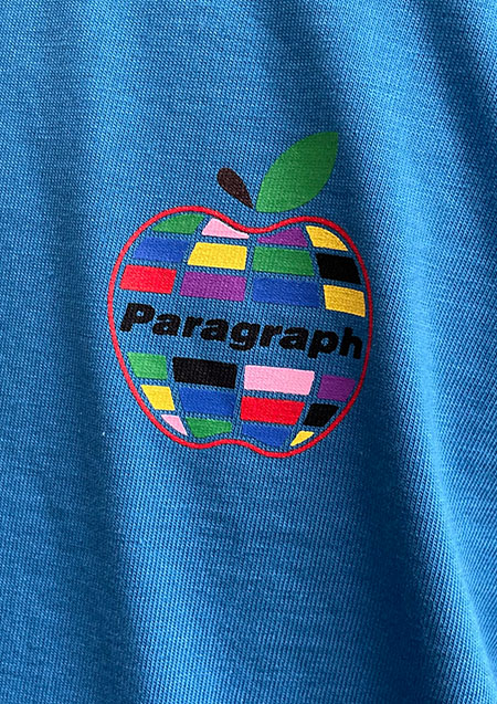 PARAGRAPH APPLE LOGO TEE | BLUE