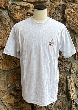 PARAGRAPH APPLE LOGO TEE | MELANGE