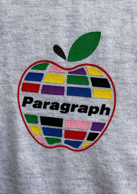 PARAGRAPH APPLE LOGO TEE | MELANGE