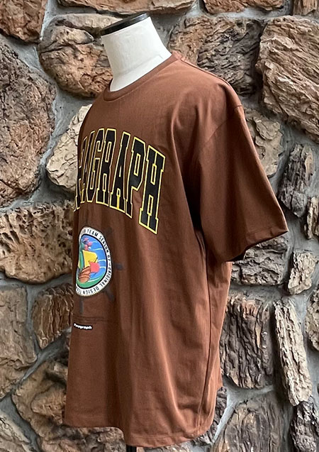 PARAGRAPH RUDDER MAP LOGO TEE | BROWN