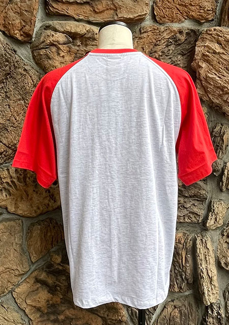 PARAGRAPH RAGLAN SLEEVE TEE | RED