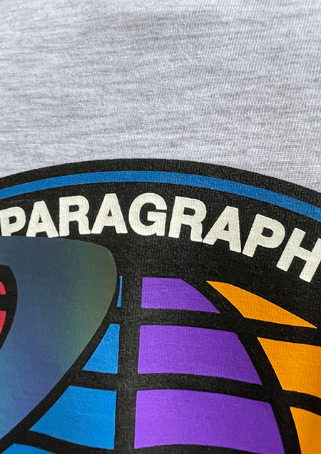 PARAGRAPH CIRCLE BIG LOGO TEE | MELANGE