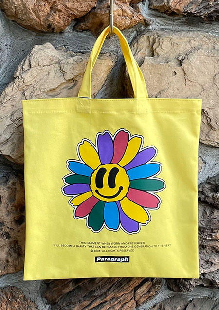 PARAGRAPH FLOWER TOTE BAG | YELLOW