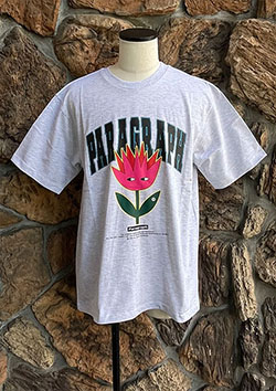 PARAGRAPH FLOWER LOGO TEE | MELANGE