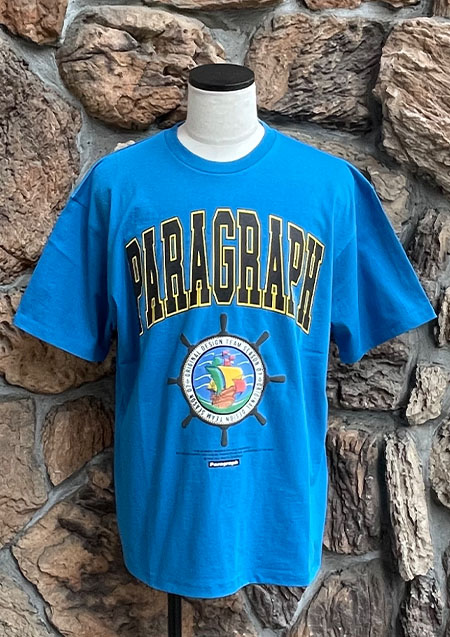 PARAGRAPH RUDDER MAP LOGO TEE | BLUE