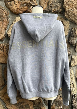 FOG ESSENTIALS REFLECTOR LOGO HOODIE | SNOW GREY