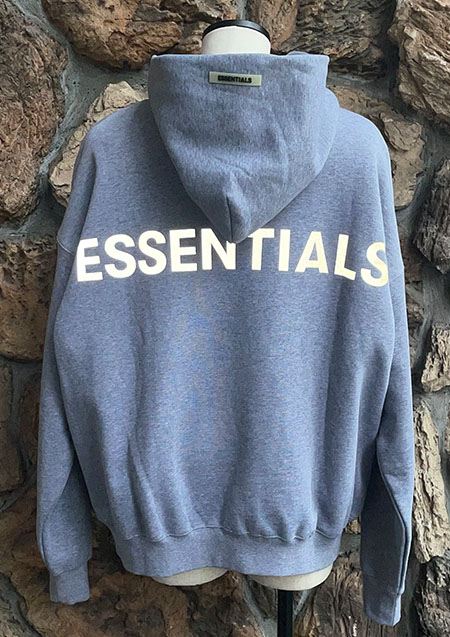 FOG ESSENTIALS REFLECTOR LOGO HOODIE | SNOW GREY