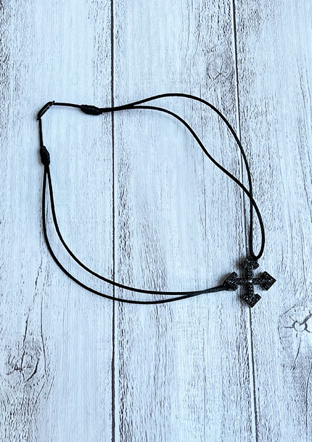 OFF-WHITE ARROW CRYSTAL CHOCKER BLACK NO COLOR