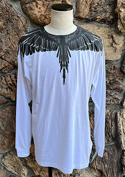 MARCELO BURLON Icon wings regular ls t-shirt | white blac