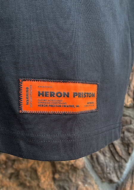 HERON PRESTON ヘロン プレストン HMAA021C99JER001-1001BLACKWHITE 