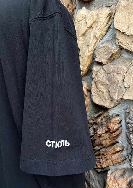 HERON PRESTON SS TURTLENECK CTNMB BLACK WHITE