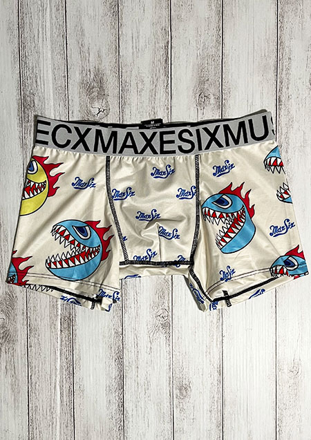MAXSIX FIRE BALL BOXER PANTS| WHITE