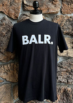 BALR. Brand Straight T-Shirt | JET BLACK | MEN
