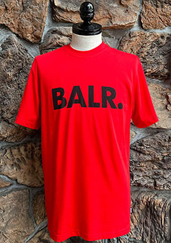 BALR. Brand Straight T-Shirt | HIGH RISK RED | MEN