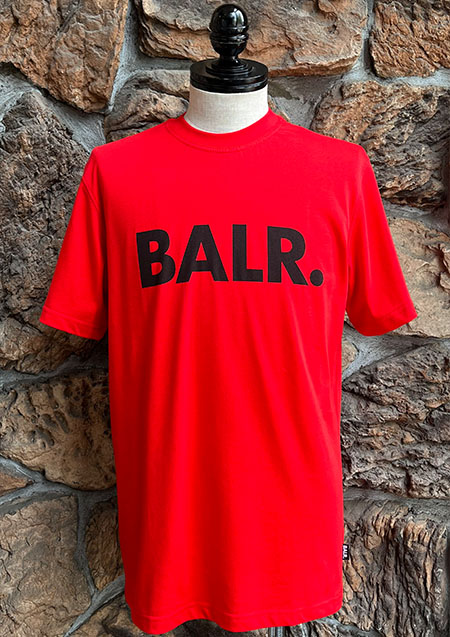 BALR. Brand Straight T-Shirt | HIGH RISK RED | MEN