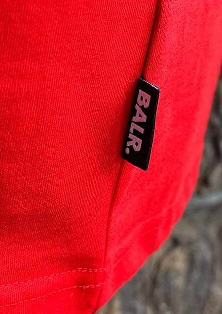 BALR. Brand Straight T-Shirt | HIGH RISK RED | MEN