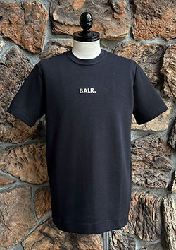 BALR. Q-Series Straight T-shirt | JET BLACK | MEN