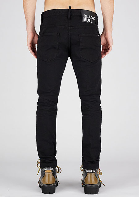 DSQUARED2 GARMENT DYED SKATER JEANS | 900BLACK