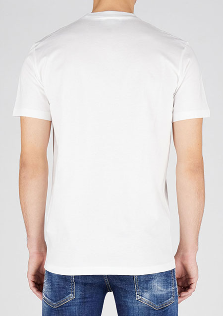 DSQUARED2 ICON SPLASH SS TEE | 100WHITE