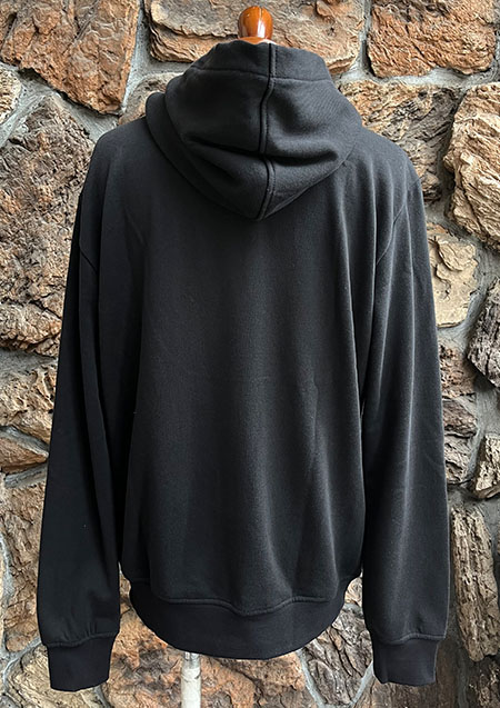 AWESOME ROUND FLEECE HOODIE F67| BLACK