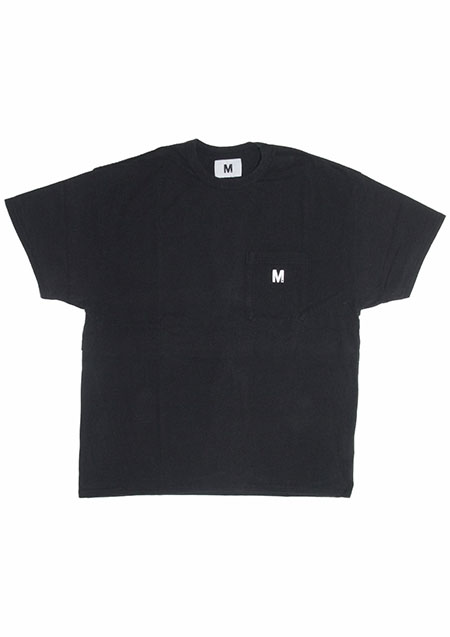 M / vintage style pocket back cut t-shirts | black
