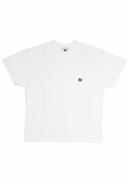 M / vintage style pocket back cut t-shirts | WHITE