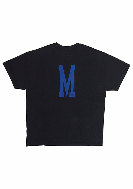 M / vintage style t-shirts（college&logo） | black