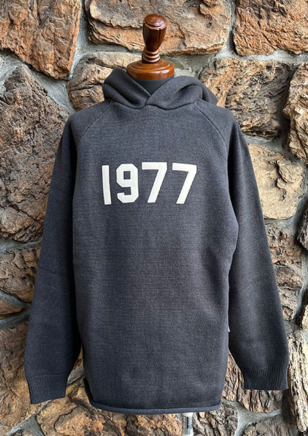 FOG ESSENTIALS 22SS 1977 HOODIE KNIT | IRON